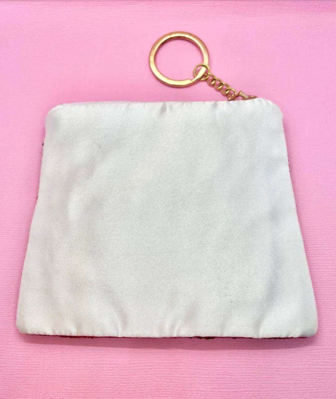Dark Maroon Classy Until Kickoff Beaded Coin Purse