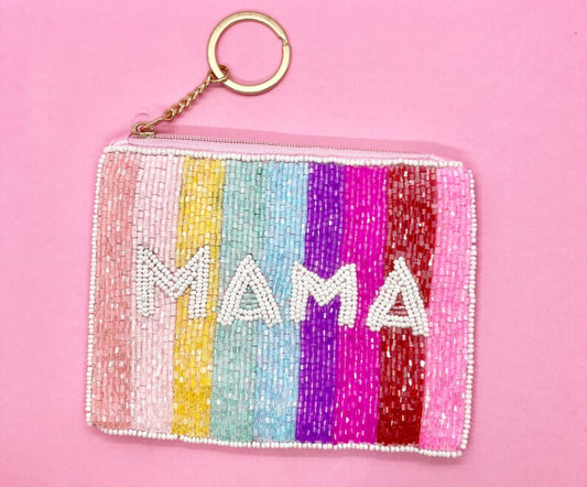 Mama Beaded Coin Purse