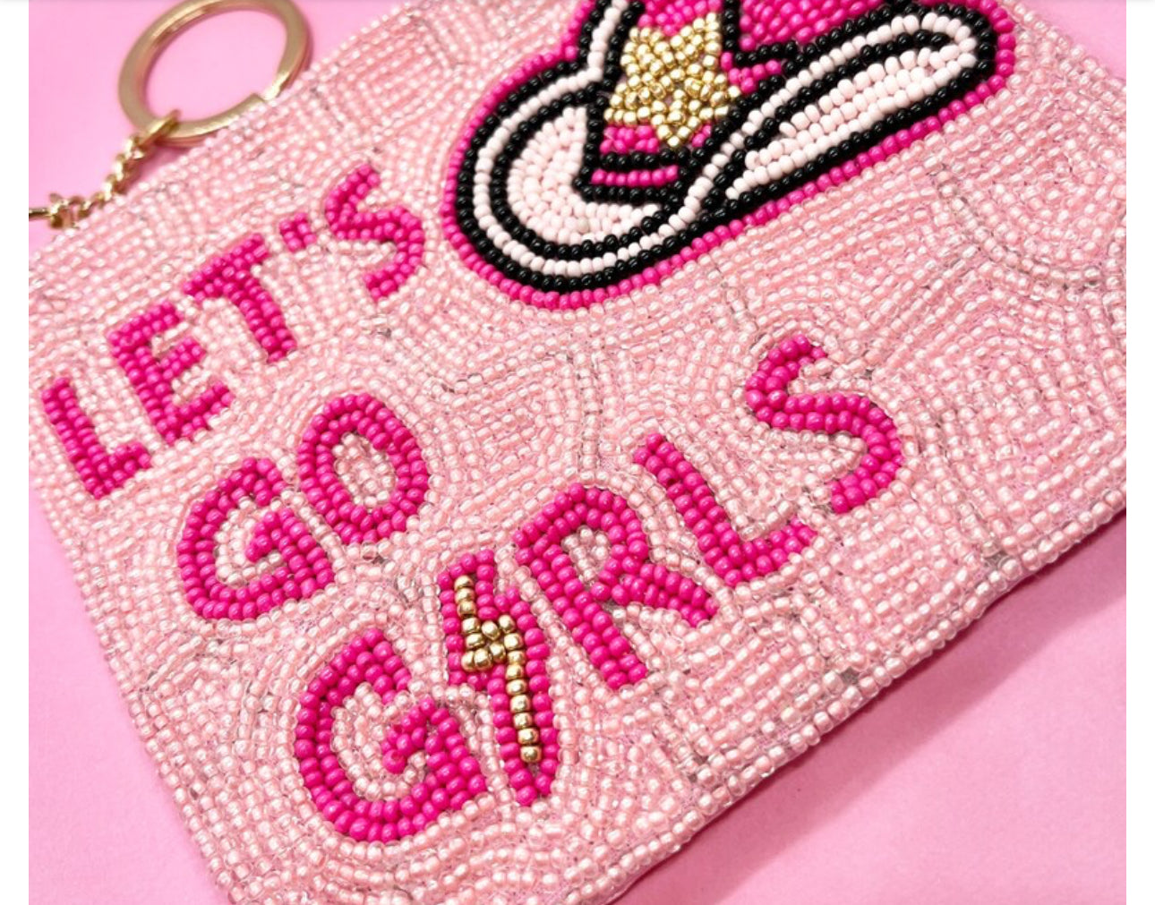 Let’s Go Girls Beaded Coin Purse