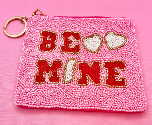 Be Mine Beaded Coin Purse