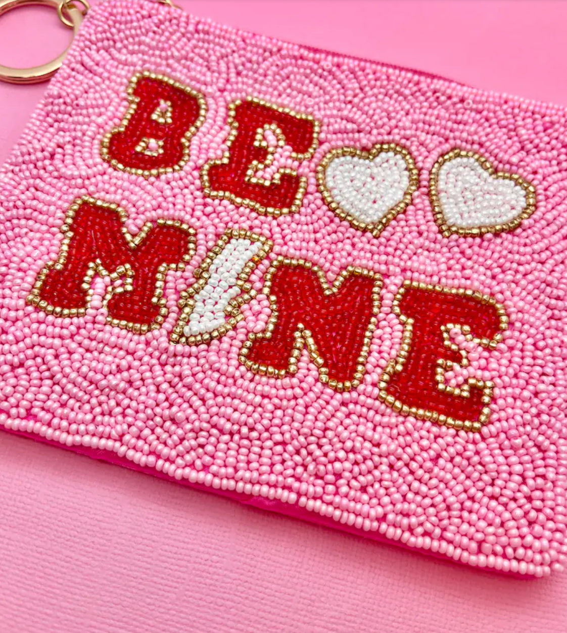 Be Mine Beaded Coin Purse