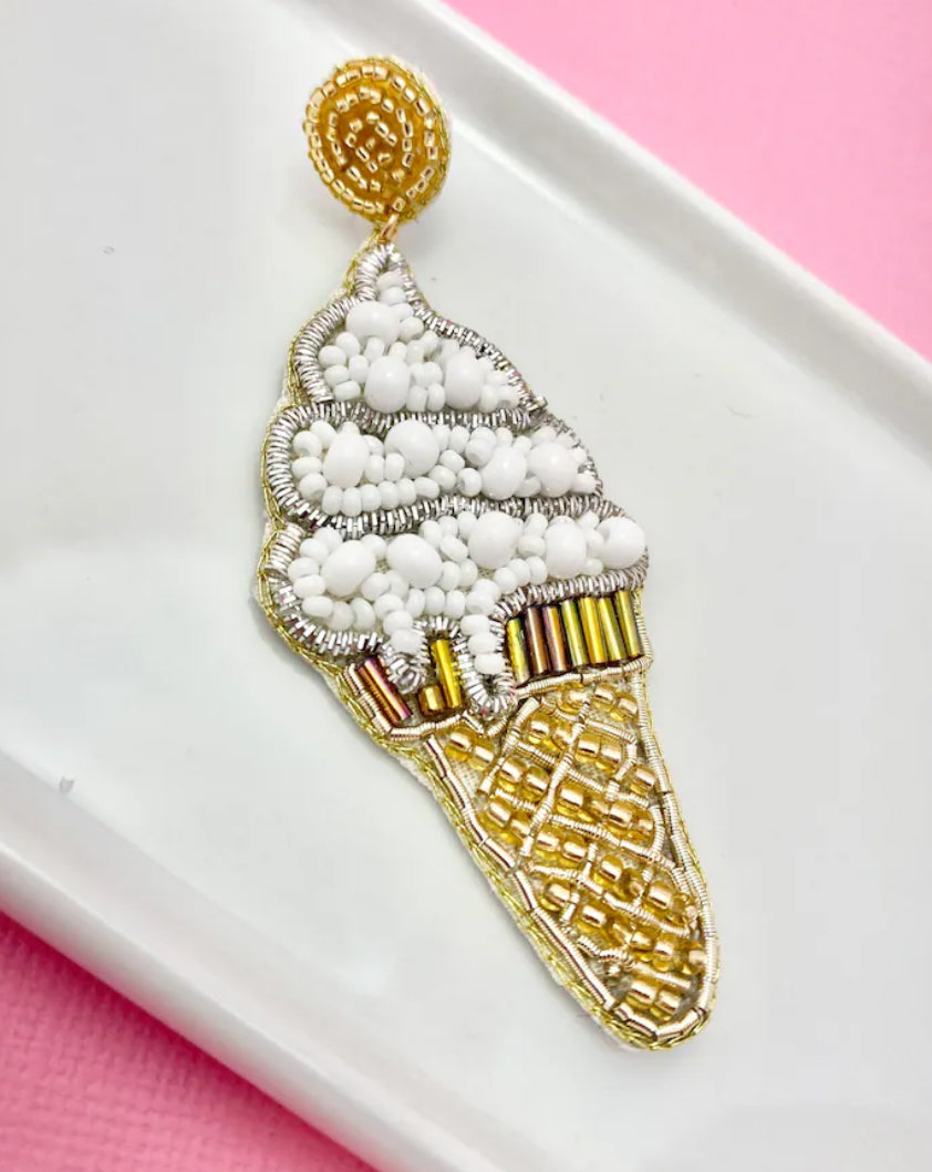 Sugar Ice Cream Cone Earrings