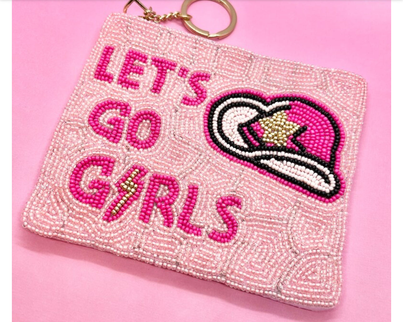 Let’s Go Girls Beaded Coin Purse