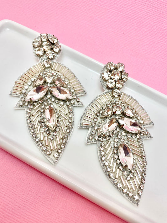 Clear Crystal Chandelier Earrings