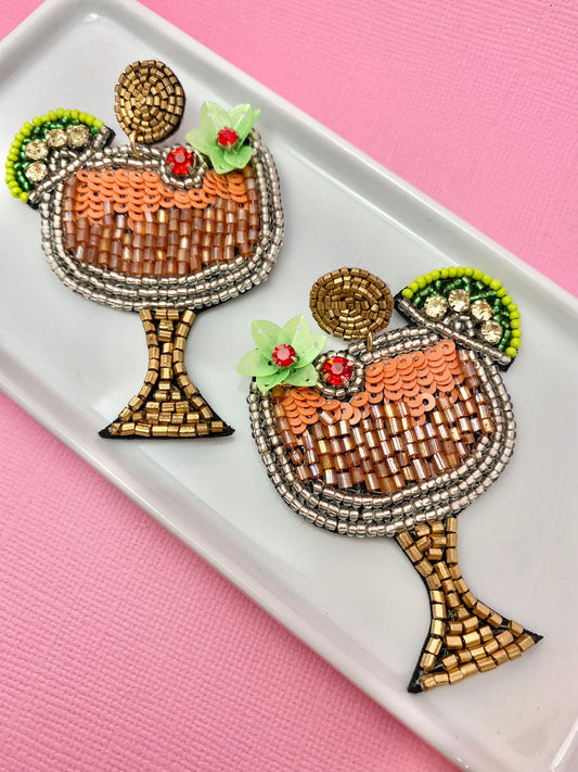 Cheers Margarita Beaded Earrings